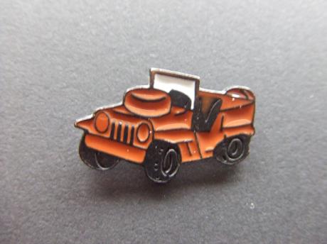 Willy jeep ( voertuig van de Amerikaanse strijdkrachten) oranje